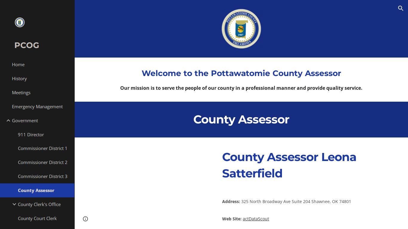 PCOG - County Assessor - Pottawatomie County, Oklahoma